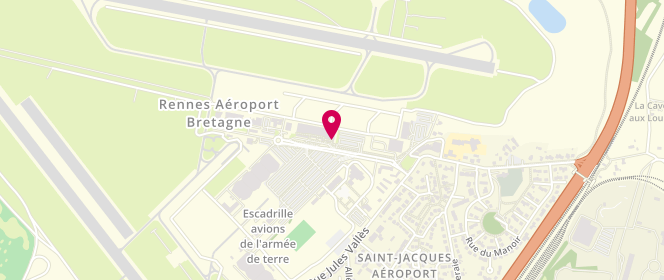 Plan de Tribs Rennes Aeroport, avenue de l'Aéroport Joseph le Brix, 35136 Saint-Jacques-de-la-Lande