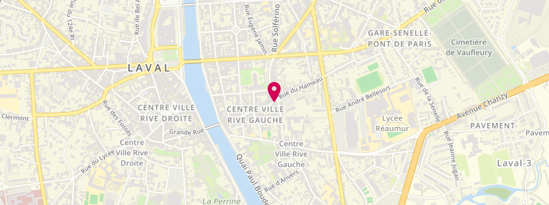Plan de Le Meridional, 114 Rue du Pont de Mayenne, 53000 Laval