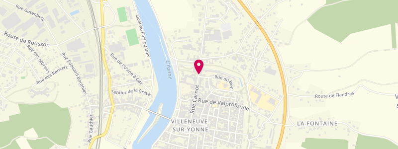 Plan de Café de la Ville, 116 Rue Carnot, 89500 Villeneuve-sur-Yonne
