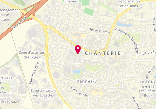 Plan de Les Marelles, Place Marelles, 35135 Chantepie