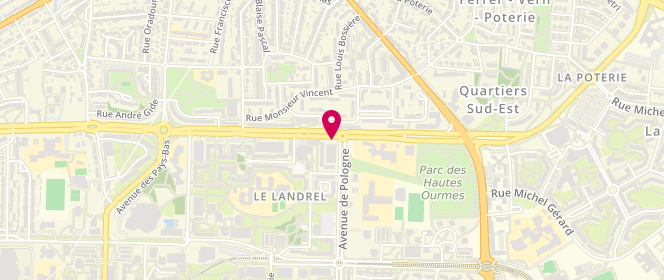 Plan de Le Landrel, Centre Commercial le Landrel 16 Boulevard Léon Grimault, 35200 Rennes
