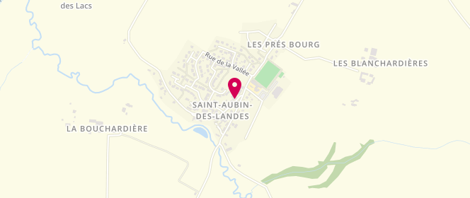 Plan de Bar des Sports Saint Aubin des Landes, 8 Rue de la Poste, 35500 Saint-Aubin-des-Landes