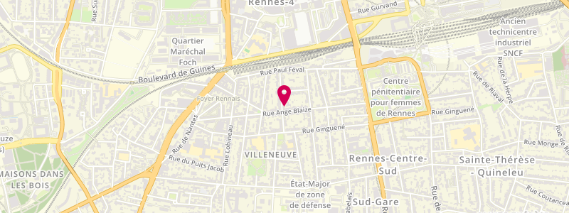 Plan de Le Tonic, 45 Rue Ange Blaize
31 Rue Etienne Dolet, 35000 Rennes
