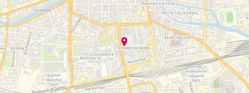 Plan de Mag Presse City, 1, Cours des Alliés
Esplanade Général de Gaulle, 35000 Rennes