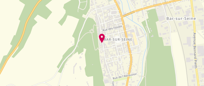 Plan de Chez Monique, 87 grande Rue de la Résistance, 10110 Bar-sur-Seine