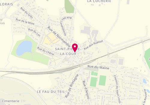 Plan de Le Saint Pierre, 26 Rue des Provinces, 53410 Saint-Pierre-la-Cour