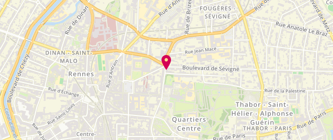 Plan de BANNIER Patrice, 4 Rue du Général Maurice Guillaudot, 35000 Rennes