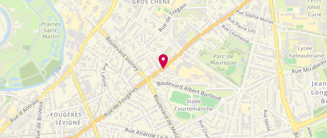 Plan de Antoline, 142 Rue Fougères, 35700 Rennes