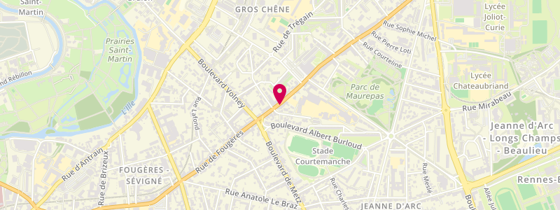 Plan de Antoline, 142 Rue Fougères, 35700 Rennes