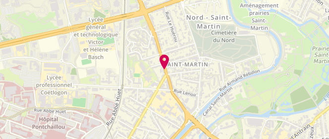 Plan de Le Saint-Martin, 167 Rue Saint Malo, 35000 Rennes