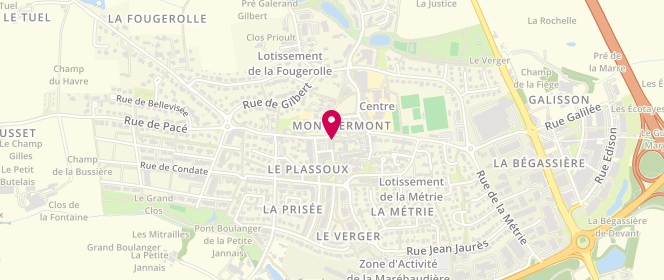 Plan de Café de l'étoile, 2 place Jane Beusnel, 35760 Montgermont