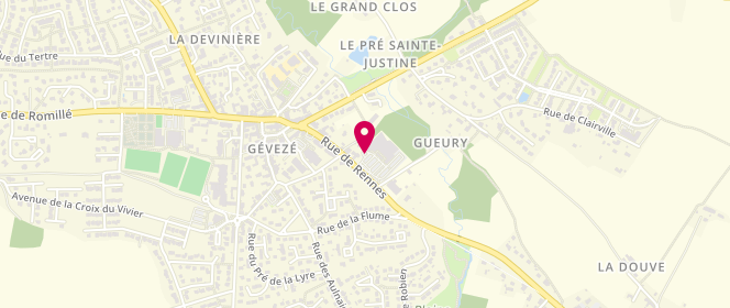 Plan de Geveze Presse, 31 Rue de Rennes, 35850 Gévezé
