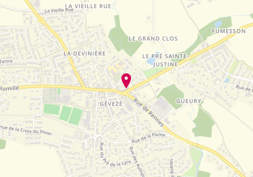 Plan de Le Relais des Amis, 1 Rue de la Mézière, 35850 Gévezé