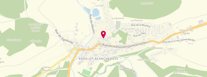 Plan de Le Cantarel, 10 place Cantarel, 52700 Andelot-Blancheville