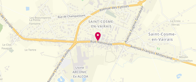 Plan de Mag Presse, 51 Rue Nationale, 72110 Saint-Cosme-en-Vairais