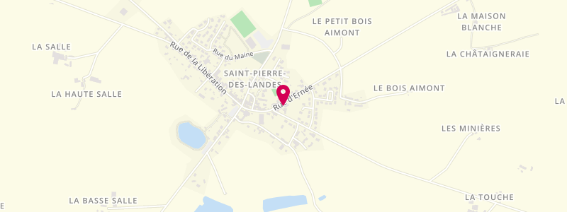 Plan de O'rendez-vous des Amis, 18 Rue d'Ernée, 53500 Saint-Pierre-des-Landes