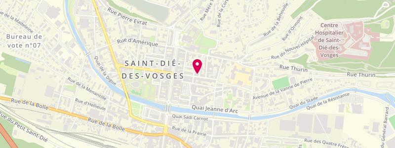 Plan de Le Dauphin, 17 Rue Dauphine, 88100 Saint-Dié-des-Vosges