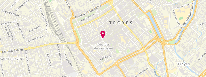 Plan de La Grosse Pipe, 1 Rue Juvénal des Ursins, 10000 Troyes