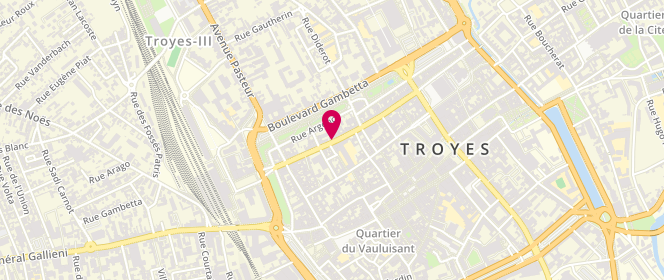 Plan de Café de la Presse, 132 Rue Général de Gaulle, 10000 Troyes