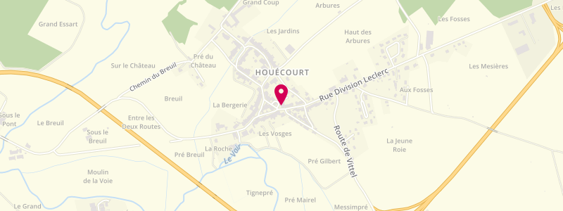 Plan de Le Perigourdin, 361 Rue Division Leclerc, 88170 Houécourt