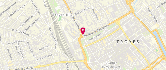 Plan de Le Perrier, 2 avenue Pasteur, 10000 Troyes
