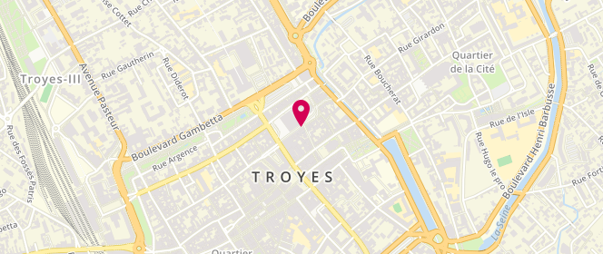 Plan de Le Trianon, 2 Rue Pithou, 10000 Troyes