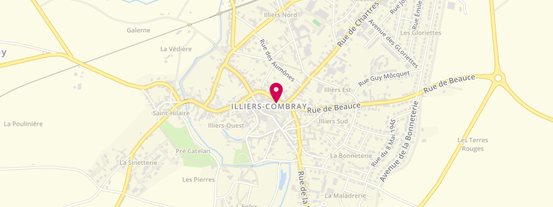 Plan de L'Europe, 1 Rue Florent d'Illiers, 28120 Illiers-Combray
