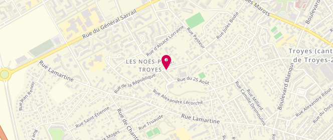 Plan de Le Briard, 19 Rue de la République, 10420 Les Noës-près-Troyes