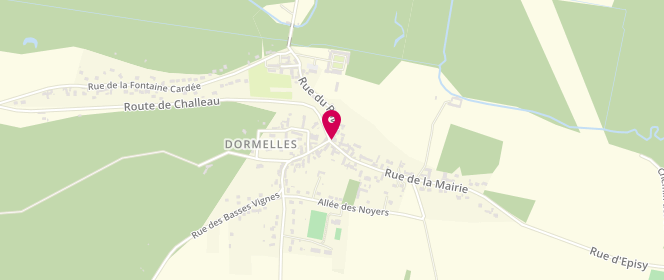 Plan de L'Auberge du Bocage, 1 Route de Villemaréchal, 77130 Dormelles