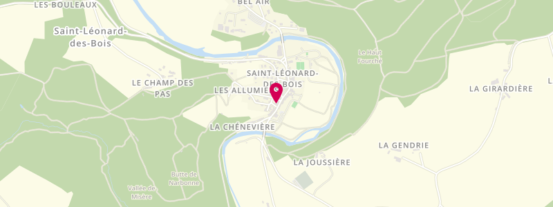 Plan de Hotel du Bon Laboureur, 16 Rue des Alpes Mancelles, 72130 Saint-Léonard-des-Bois