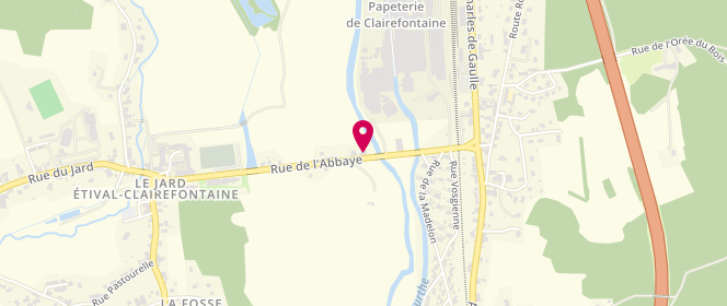 Plan de Café du Pont, 17 Rue de l'Abbaye, 88480 Étival-Clairefontaine