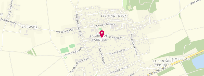 Plan de Café du Centre, 24 Grande Rue, 77130 La Grande-Paroisse
