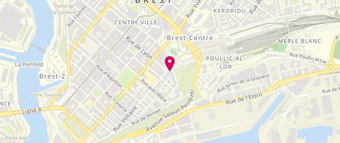 Plan de Le Diplomate, 1 avenue Amiral Réveillère, 29200 Brest