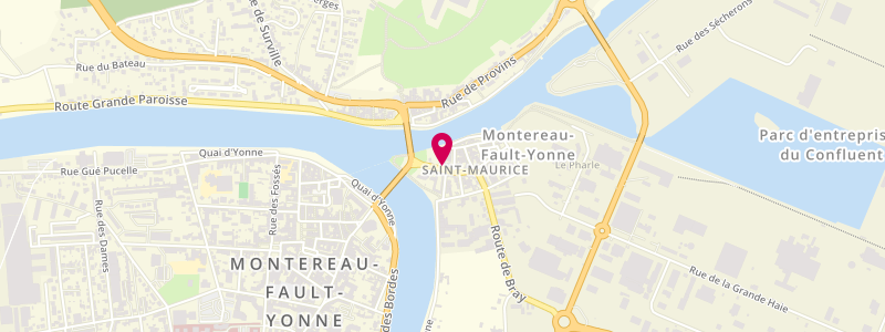 Plan de Le Saint Maurice, 3 grande Rue Saint-Maurice, 77130 Montereau-Fault-Yonne