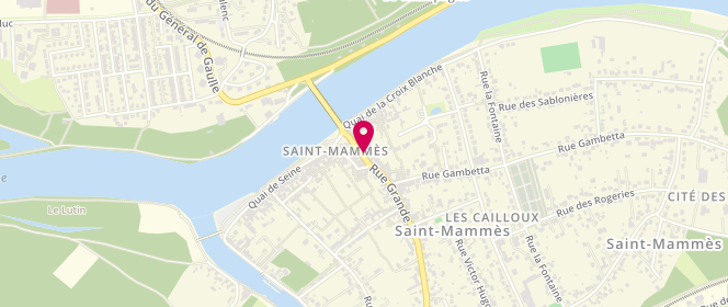 Plan de Au Relais des Mariniers, 23 Rue Grande, 77670 Saint-Mammès