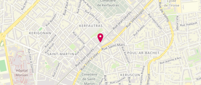 Plan de L'Hebdo, 163 Rue Jean Jaurès, 29200 Brest