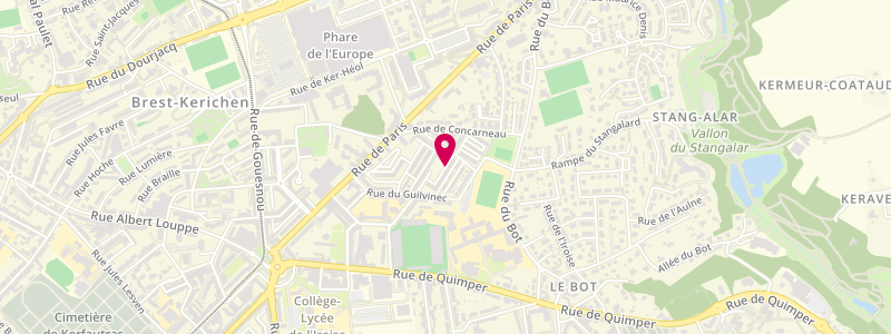 Plan de Le Tavaillon, 11 Rue de Loctudy, 29200 Brest