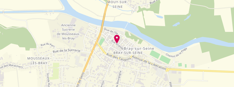 Plan de Le Louksor, 38 Rue Grande, 77480 Bray-sur-Seine