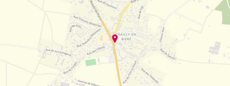 Plan de Au Cheval Blanc, 8 Route de Paris, 77930 Chailly-en-Bière