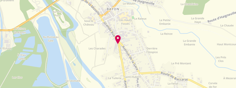 Plan de Le Bayonnais, 2 avenue de Virecourt, 54290 Bayon