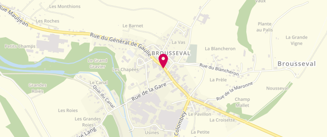 Plan de DOUILLOT Jacqueline, 5 Rue du General de Gaulle, 52130 Brousseval