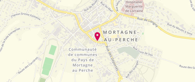 Plan de Au Comptoir, 17 Rue Sainte-Croix, 61400 Mortagne-au-Perche