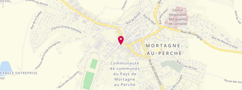 Plan de Café de l'Ancre, 29 place de la République, 61400 Mortagne-au-Perche