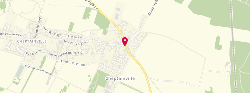 Plan de Café de Cheptainville, 2 Route de la Ferté Alais, 91630 Cheptainville
