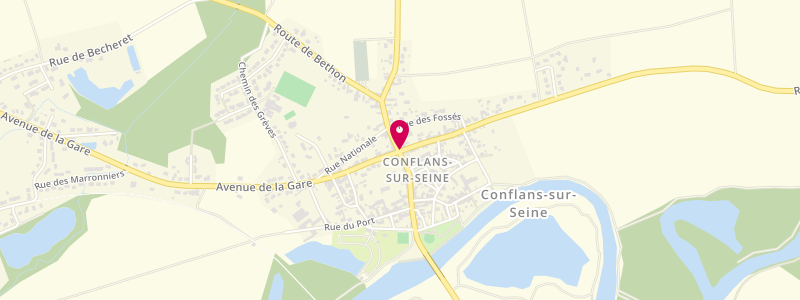 Plan de Au Carre D'As, 1 avenue du Maréchal Leclerc, 51260 Conflans-sur-Seine
