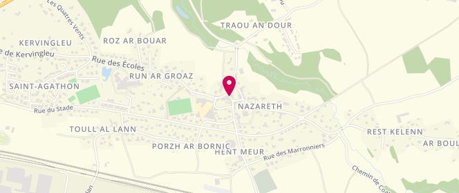 Plan de Ch'ti Breizh, 8 place du Bourg, 22200 Saint-Agathon