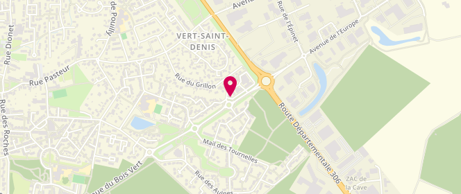 Plan de Le Saint Denis, Rue de la Gaillarderie, 77240 Vert-Saint-Denis