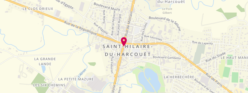 Plan de L'Encrier, 3 Rue Waldeck Rousseau, 50600 Saint-Hilaire-du-Harcouët
