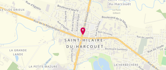 Plan de Le Bugatti, 8 Rue de Mortain, 50600 Saint-Hilaire-du-Harcouët