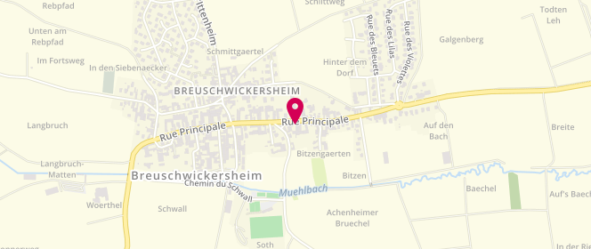 Plan de KRIEGEL Hervé, 37 Rue Principale, 67112 Breuschwickersheim